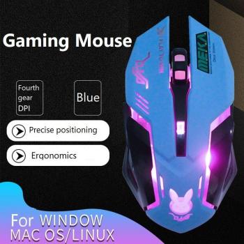 Souris de Jeu pour PC Rose 3200dpi