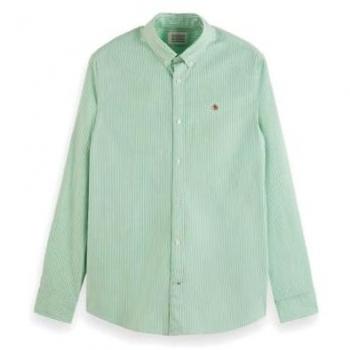 Camicia A Maniche Lunghe Scotch & Soda Seafoam / Strisce Bianche