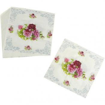 Décoration de Fête : Serviettes Roses 20 Pack 30 x30 cm