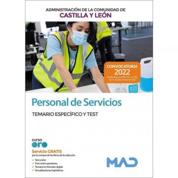 Personal de Servicios. Temario materias específicas y Test. Comunidad Autónoma de Castilla y León
