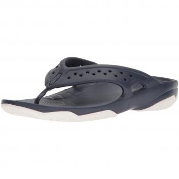 Tongs Crocs Swiftwater Deck Flip, Homme, Bleu (Navy/white) 48/49 EU