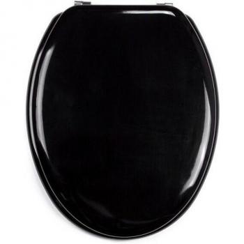 Abattant WC Universel MDF Noir Brillant
