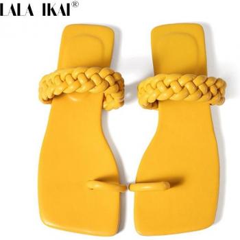 LALA IKAI Women's Narrow Band Casual Slippers