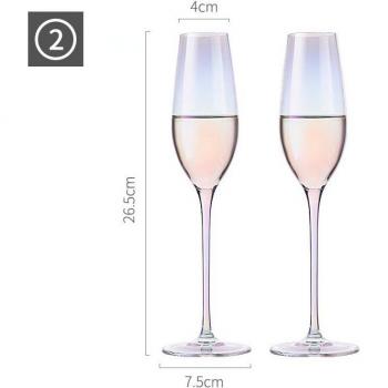 Paquete de vasos de cristal: vino y champagne