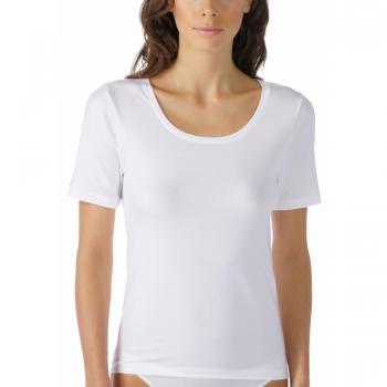Mey Damen Shirt 1/2 Arm Superfine Organic Weiß XS