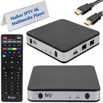 TVIP S-Box v.605 IPTV 4K HEVC HD Android 6.0 Linux Multimedia Stalker IP TV Streamer