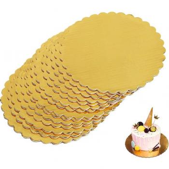 Tarta Dispensable Cakeboard Redondo 5/10 Uds – Dorado
