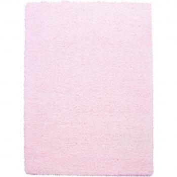 Tapis Poils Longs Rond Ø200cm Couleur Rose