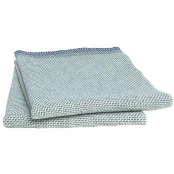 Wolldecke Røros Tweed UNA – 200 × 150 cm, blauer Farbton