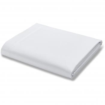Catherine Lansfield Super King 500 Thread Count White Flat Sheet
