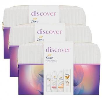 Dove Women's Deodorant, Lotion & Body Wash Bundle with Beauty Bag