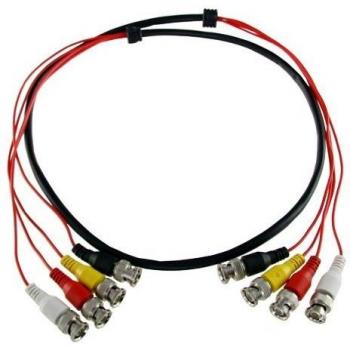 Cable BNC macho 4 vías 1,5 m
