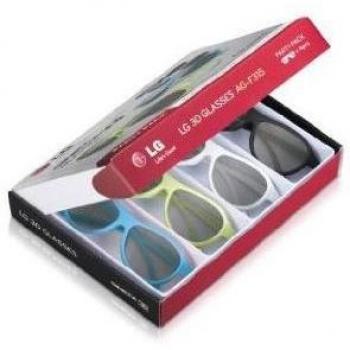 Lunettes 3D LG en noir, blanc, vert et bleu