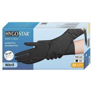 Gant nitrile long SAFE, taille XL, noir, sans poudre