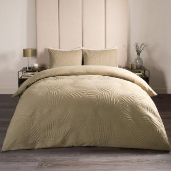 Serene Sanctuary King Size Duvet Cover Set with Leaf and Pinsonic Motifs