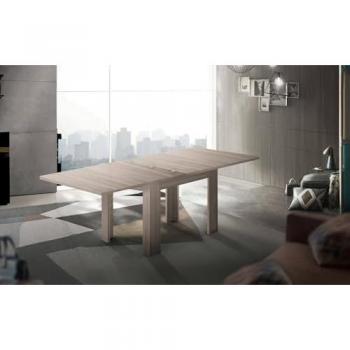 Console de cuisine auxiliaire OTTO – DMORA – Orme perlé – 90x90 cm – Extension 75 cm