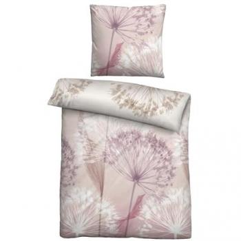 Biberna Bettwäsche Maria, Mako-Satin, 155 cm x 220 cm, rosa, pflegeleicht, ganzjährig einsetzbar