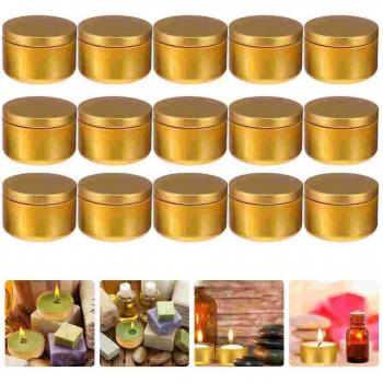24 Pcs Round Candle Storage Tins