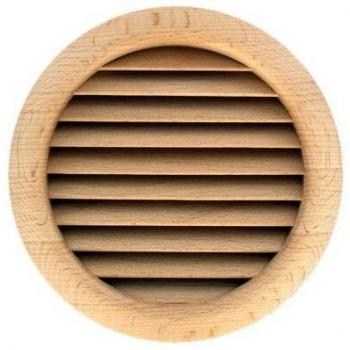 Ventilation Boisée Ronde – Grille Sapin Ø 130 mm