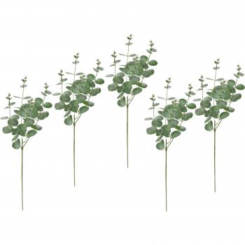 Eukalyptus-Dekozweige 5‑Pack – Ideal für Girlanden, Kränze & Einzelblumen