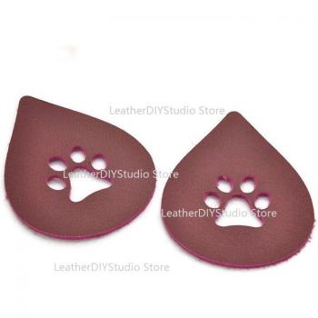 Steel Blade Leather Paw Print Cutter for Crafts