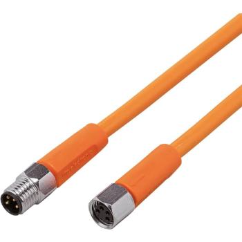 IFM EVT180 Collettore Elettrico Arancione – 1 m, 4 Connessioni