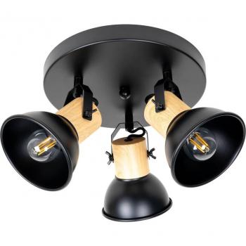 Lindby Round 3-Bulb Spotlight
