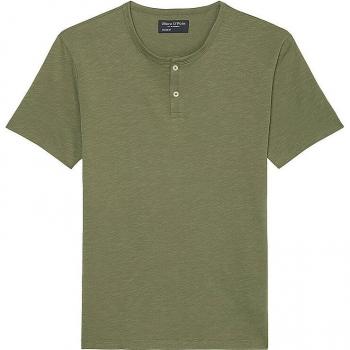 MARC O'POLO Herren T-Shirt Rundhals, Oliv, Größe L