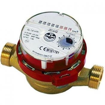 Medidor de Flujo de Agua Caliente 3/4 (1) Rojo 4m3/h