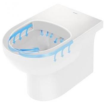 Duravit No. 1 Rimless Stand-WC mit HygieneGlaze