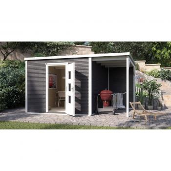 WEKA Designhaus WekaLine 413 B mit Anbau 300cm