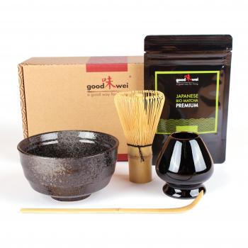 Premium Matcha Teezeremonie Set inklusive Bio-Matcha-Tee (Goma)