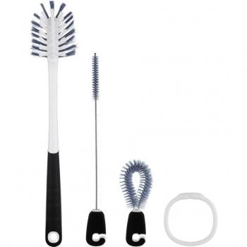 3-piece bottle cleaning brush set (long handle)