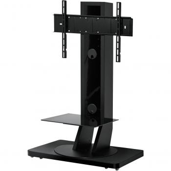 PureMounts TV Rollständer, bis 88 Zoll, höhenverstellbar und drehbar, in Schwarz