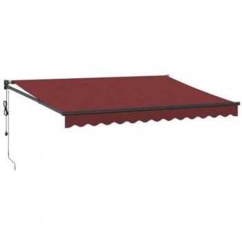 Auvent de jardin Bordeaux 350x250 cm – Repliable automatique VidaXL