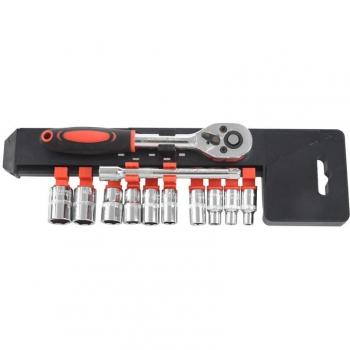 12pcs 1/4-Inch Ratchet Socket Set for Bicycle and Automotive Repair