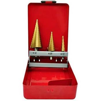 Northern Tool 3-Piece HSS Step Drill Set