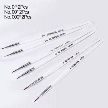 6Pcs Miniature Fine Detail Paint Brushes for Acrylic, Watercolor, Oil