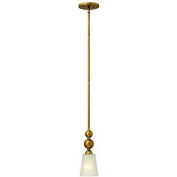 Netlighting Zelda 1 Light Ceiling Mini Pendant Vintage Brass E27
