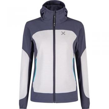 Montura Giacca Seed Hooded bianco blu navy per donna