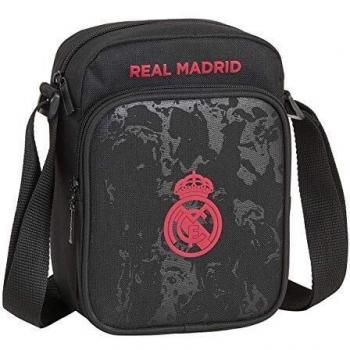 Bandolera Oficial Real Madrid C.F. Negro 16 x 22 x 6 cm