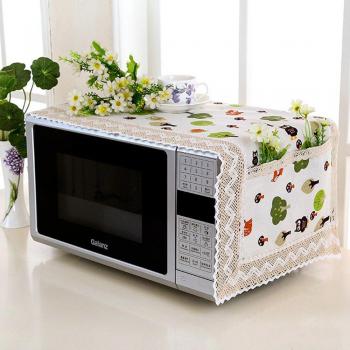 Flax Dust Cover Hood for Microwave 100*35cm