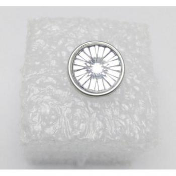 100pcs 12.5mm Clear Color Diamond Brads for Scrapbooking Projects
