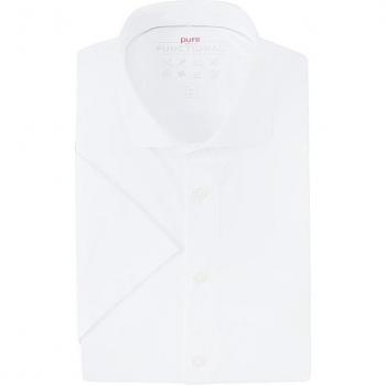 PURE Herren Kurzarm Funktionshemd Weiß 38