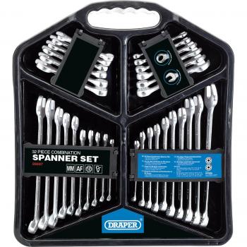 Draper 32pc Hi-Torq Metric & AF Combination Spanner Set