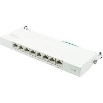Good Connections Patch Panel Desktop Cat. 6A 8-Port STP reinweiß