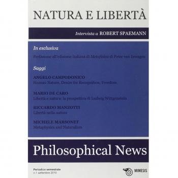 Philosophical news. Natura e libertà