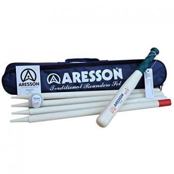 Aresson Traditional Rounders Set Outdoor Family Garden Games Bat Ball Posts