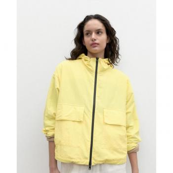 Abrigo Ecoalf para Mujer, Nevis, Amarillo, Talla L, Nylon Reciclado