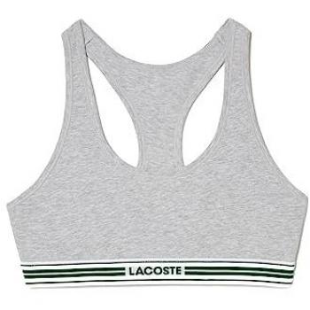Lacoste Bralette de mujer en algodón elástico con cinta en contraste